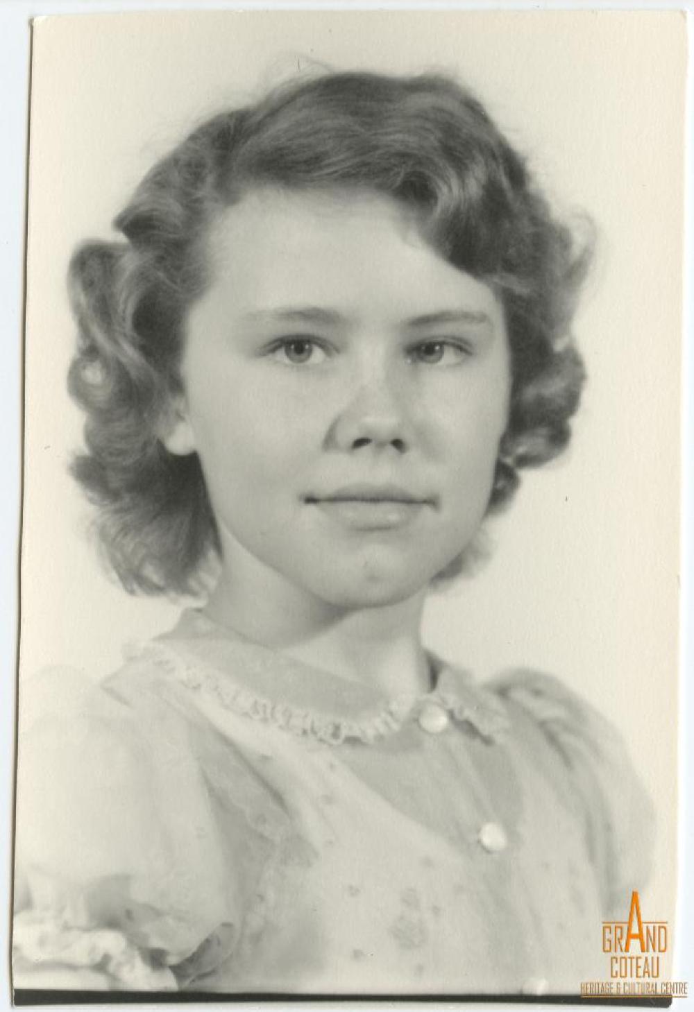 Photograph of young girl, Irene 1957