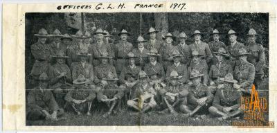Photographic Print, Officers of the Canadian Light Horse, taken in France in 1917, WWI