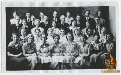 Photographic Print, Grade XII / 12, 1934 / 1935, high school graduating class