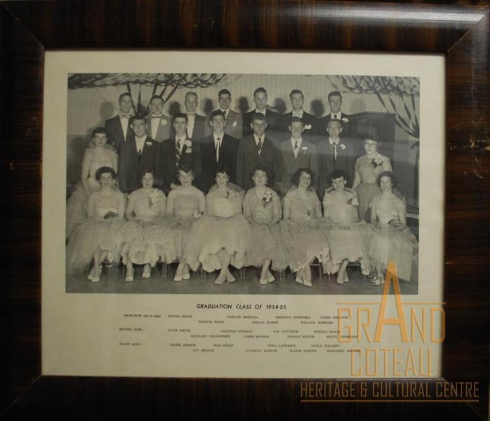 Photographic Print, grade XII / 12, 1954 - 1955, graduates