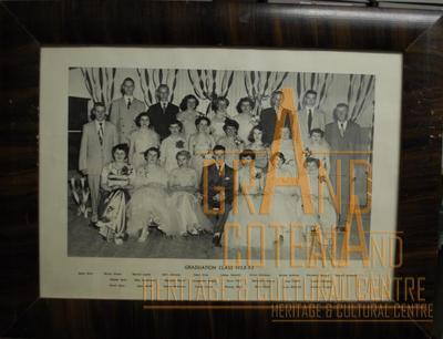 Photographic Print, grade XII / 12, 1952 - 1953, graduates