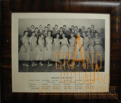 Photographic Print, grade XII / 12, 1956 - 1957, graduates