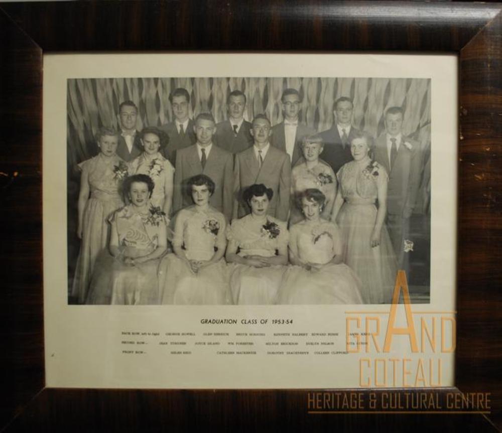 Photographic Print, grade XII / 12, 1953 - 1954, graduates