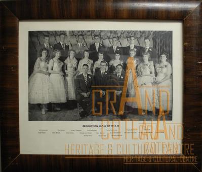 Photographic Print, grade XII / 12, 1955 - 1956, graduates