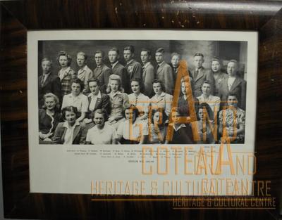Photographic Print, Grade XII / 12, 1943 - 1944 High School Graduates