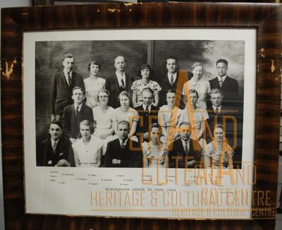 Photographic Print, Grade XII / 12, 1933 - 1934, High School Graduates