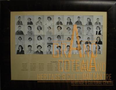 Photographic Print, Grade XII / 12, 1950 - 1951 Graduates Shaunavon High School