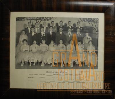 Photographic Print, grade XII / 12, 1954 - 1955, graduates