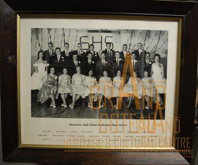 Photographic Print, grade XII / 12, 1960 - 1961, graduates