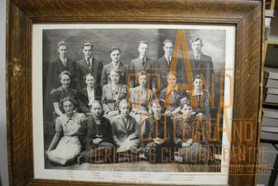 Photographic Print, Grade XII / 12, 1937 / 1938, high school graduation