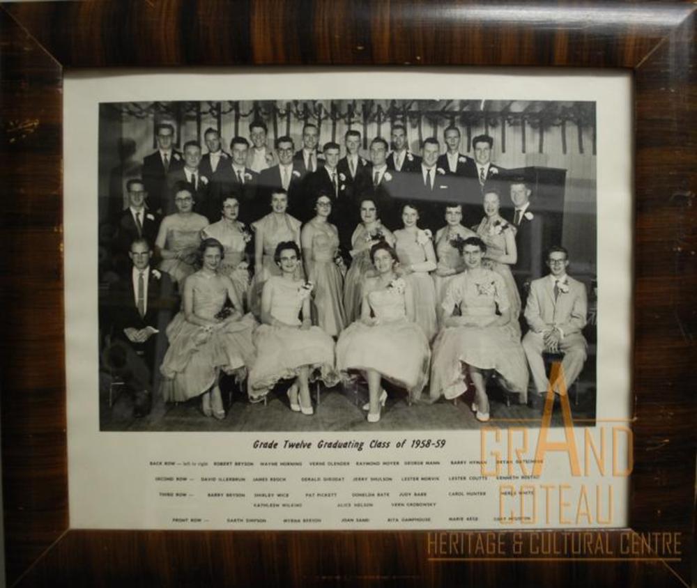 Photographic Print, grade XII / 12, 1958 - 1959, graduating class