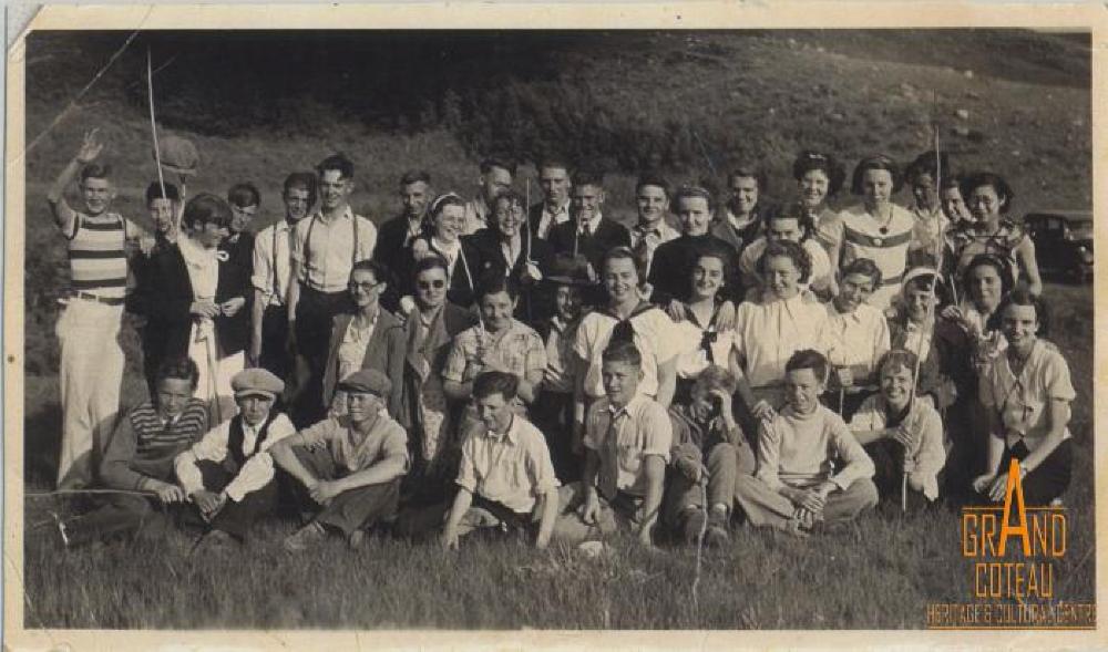 Photographic Print, grades IX / 9 & X / 10, 1936, Shaunavon high school