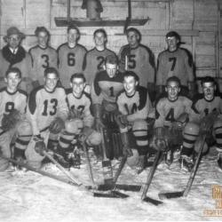 Shaunavon [Badgers?] Juvenile Hockey team photo, c1958