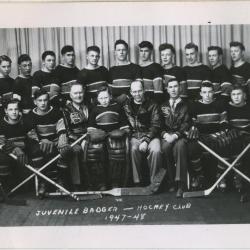 1947 - 48 Juvenile Badgers Hockey Club