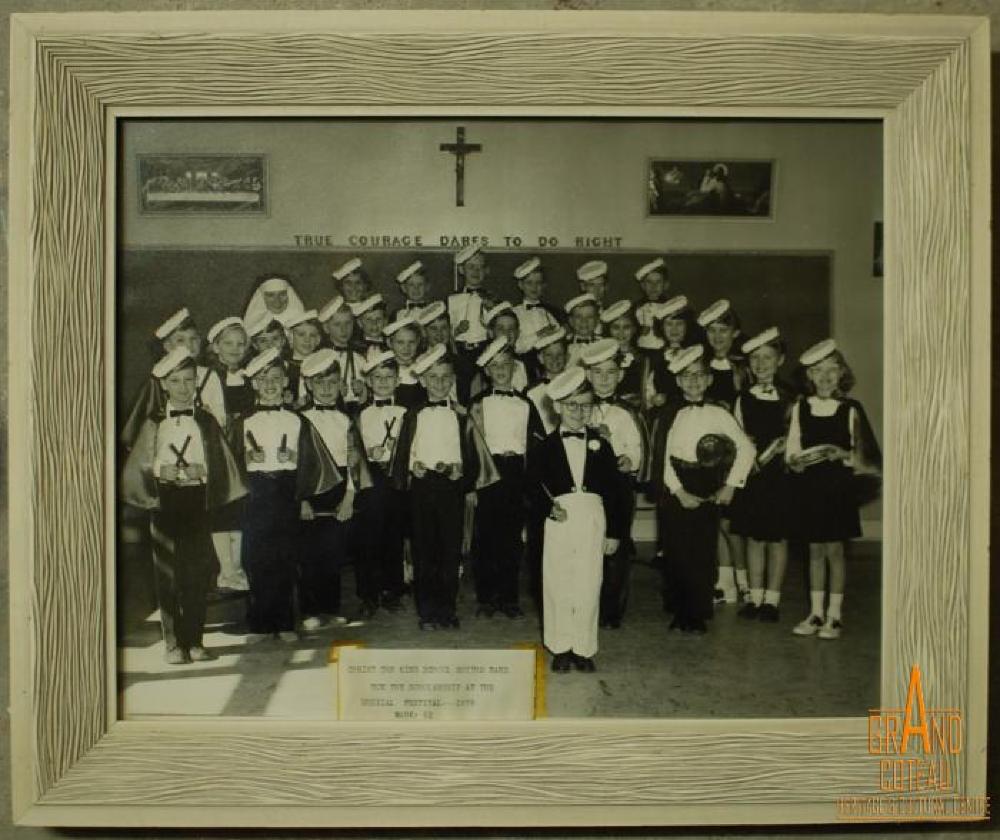 Photographic print, Christ the King School rhythm band, 1959