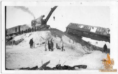 Photograph, Scotsguard Train Wreck