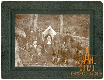 Photographic Print, Camping with the Natives on Calamity Creek, Alaska