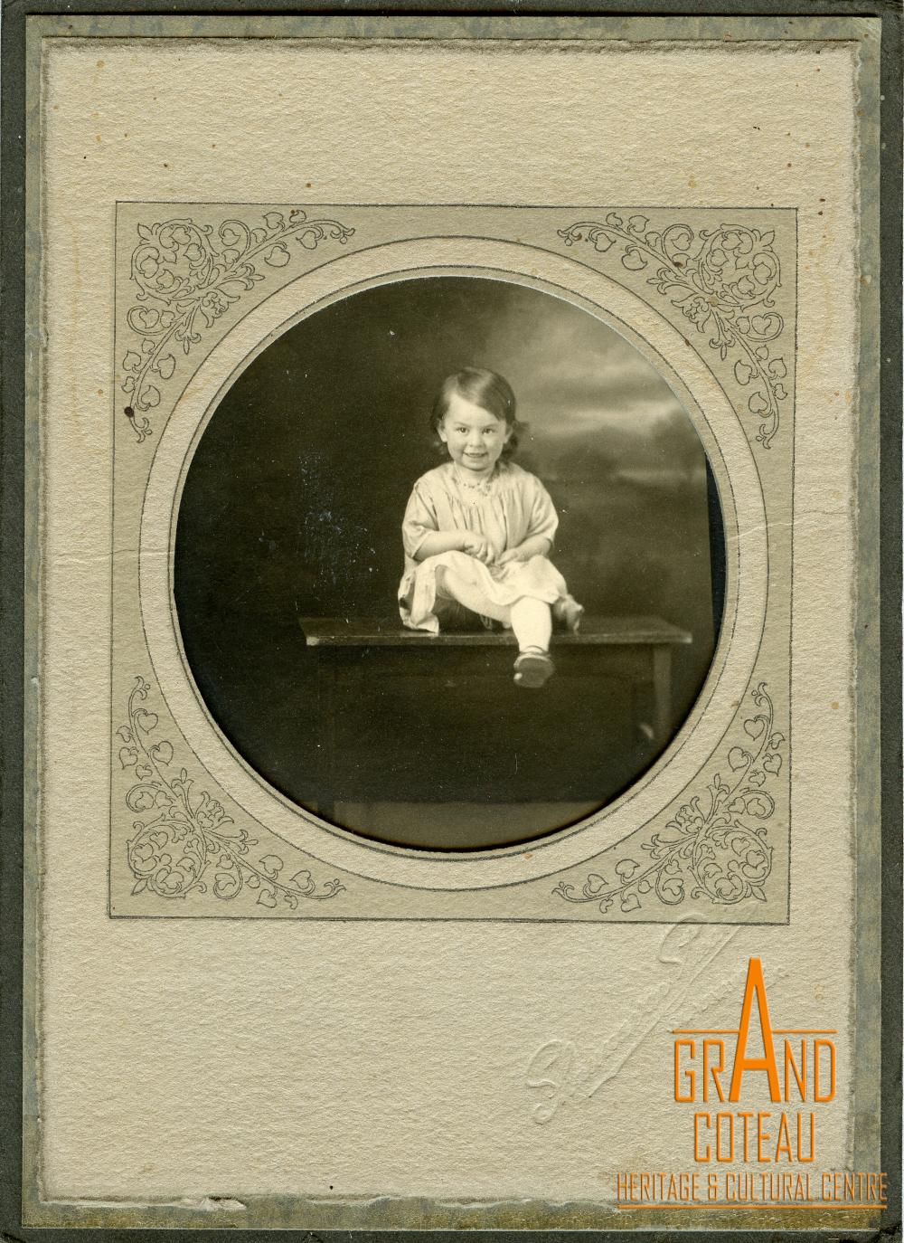 Photographic Print, likely Bernice Rosemary Thompson as a child