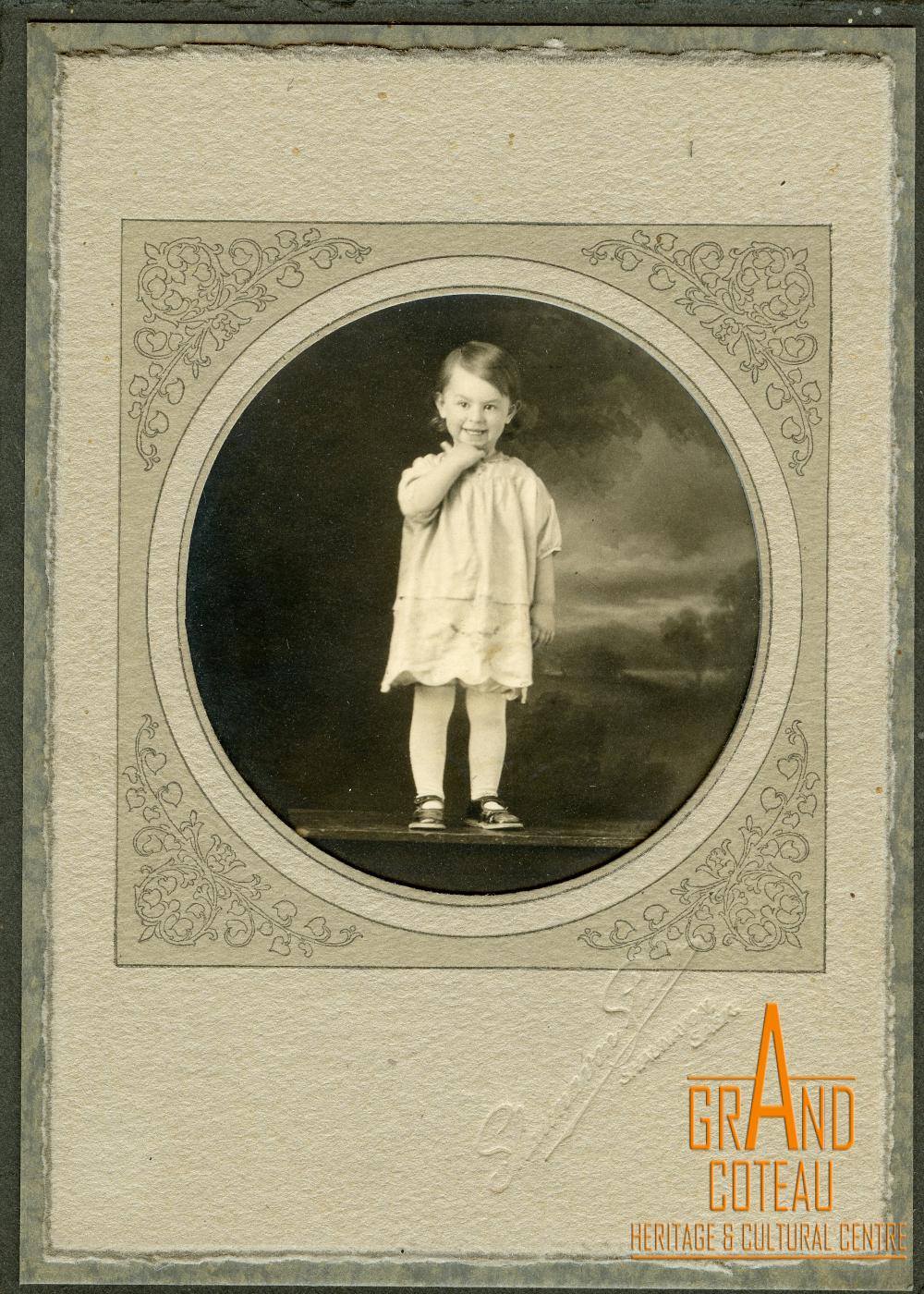 Photographic Print, likely Bernice Rosemary Thompson as a child