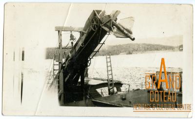 Photographic Print, logging conveyor belt