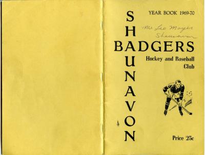Yearbook, Hockey and Baseball Club Yearbook 1969 - 1970