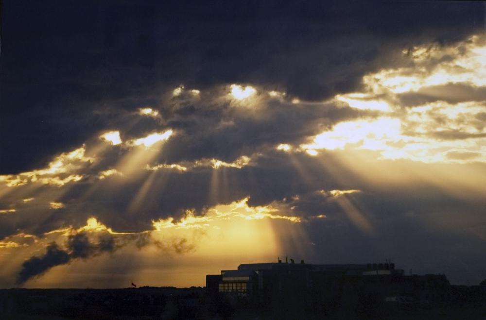 Stratocumulus with Crepuscular Rays