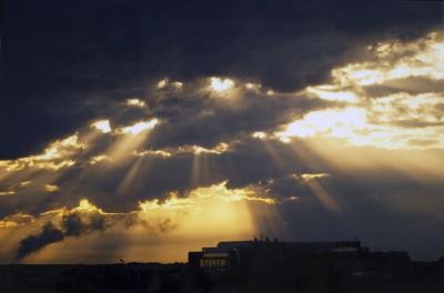 Stratocumulus with Crepuscular Rays