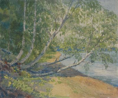 Untitled (Shoreline and Trees)