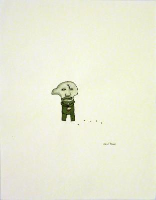 Untitled (grey man with feed bag)