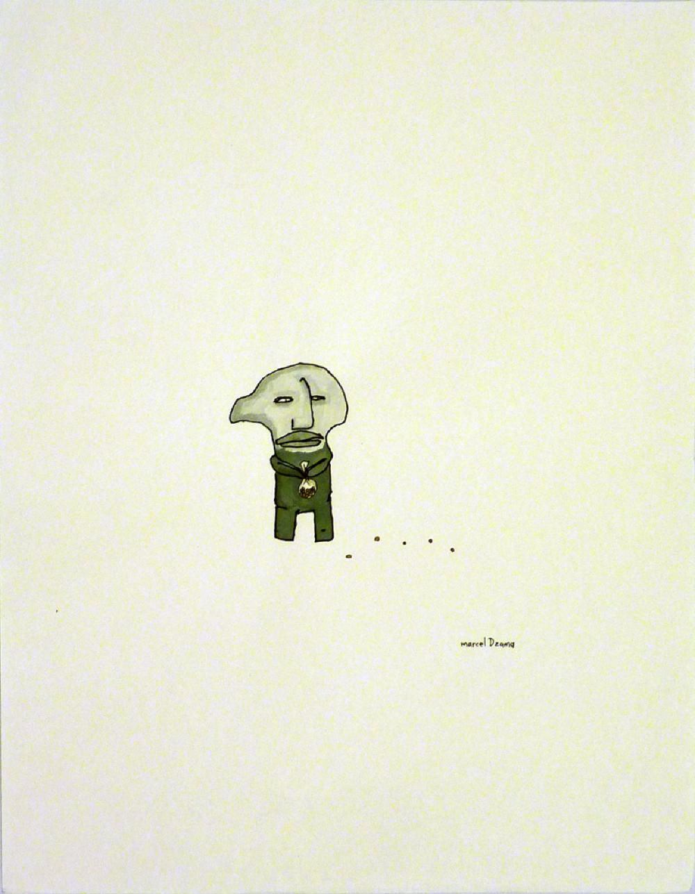 Untitled (grey man with feed bag)