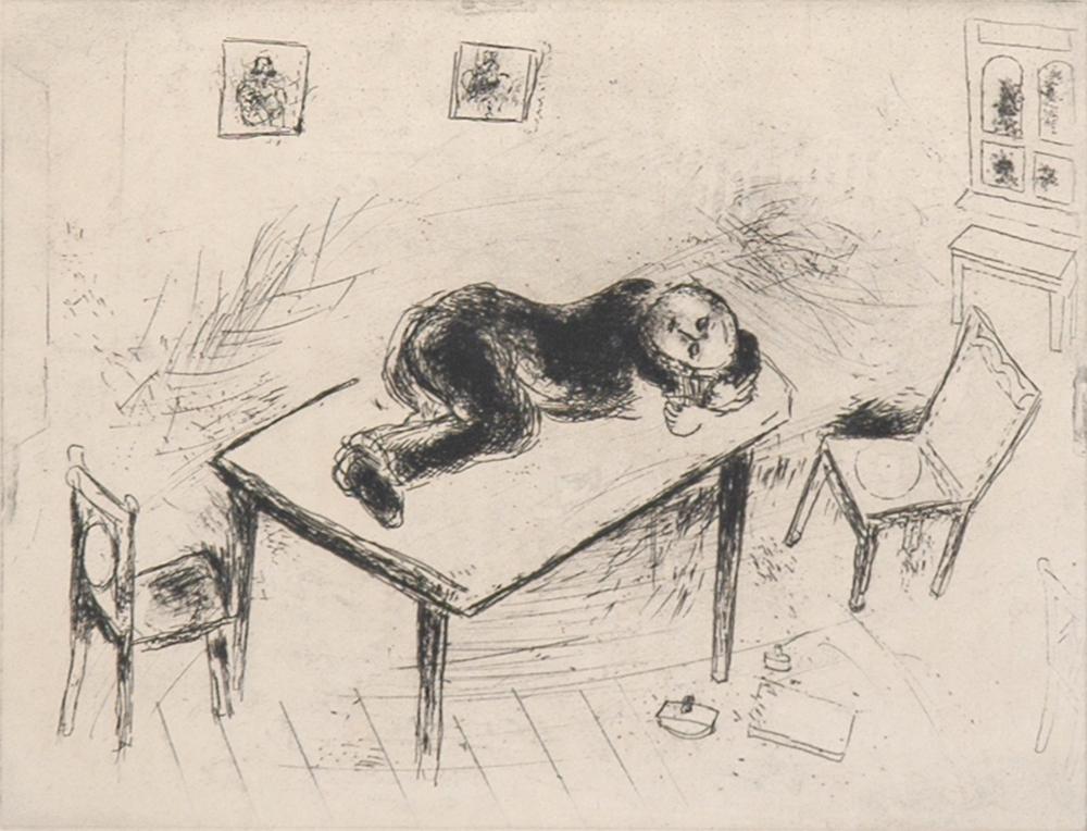 A Spartan Nap (Tchitchikov slept at the office)