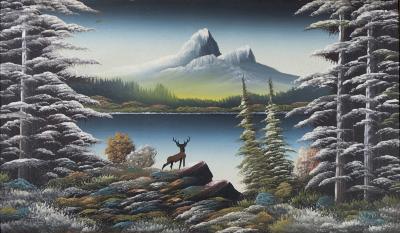 Deer, Mountain, Landscape 