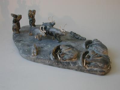 Caribou Hunt Scene