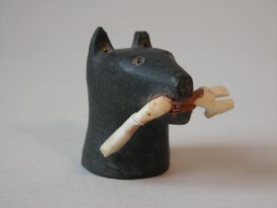 Wolf Head with Caribou Leg