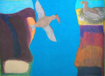 Nesting Birds with Landscape