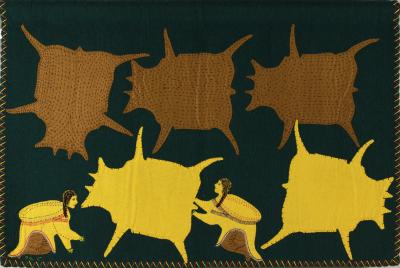 Preparing Caribou Hides