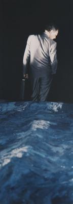 Untitled (man with Blue Foreground)