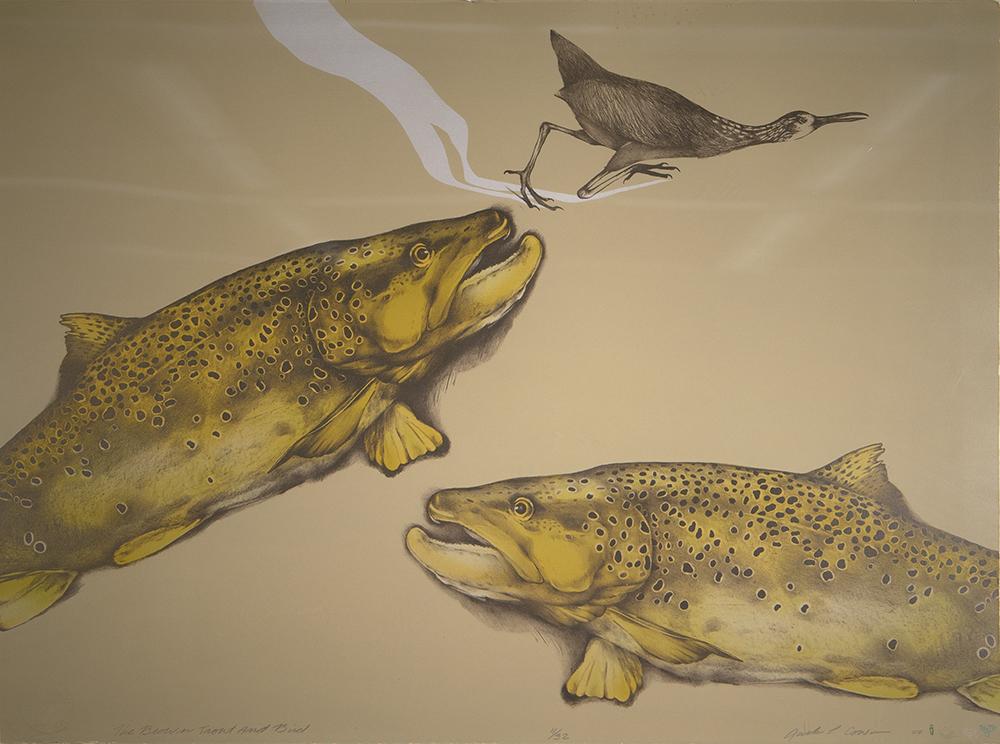 The Brown Trout and Bird