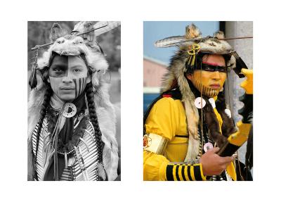 Returning the Gaze, Richard Poafpybitty, Comanche- Omaha, 1986, 1984 (Niagara Falls, New York) -1985 (Regina, Saskatchewan)