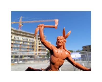 Buffalo Dancer, Construction Site, 2012, Ottawa, Ontario