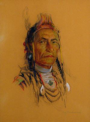 Portrait of a Blackfoot Indian; Indian Portrait