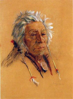 Portrait of a Sioux Indian