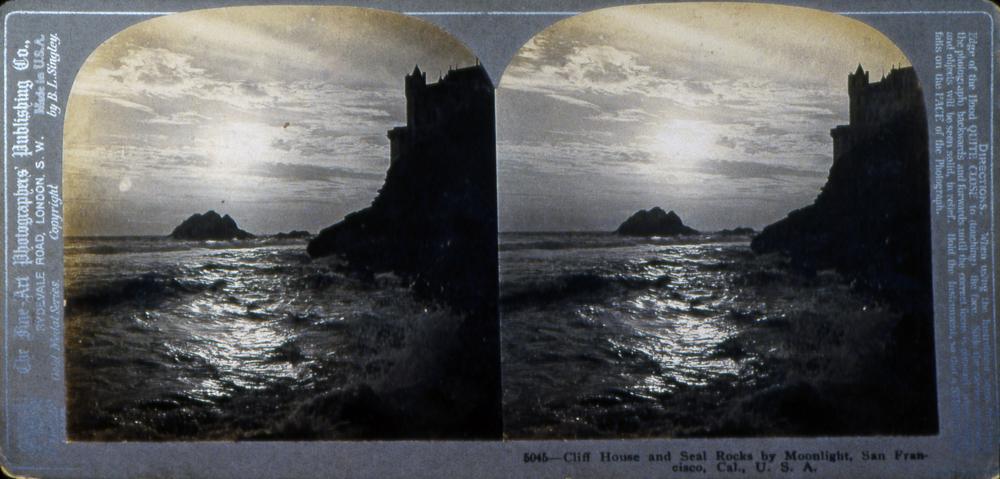 Cliff House and Seal Rocks by Moonlight, San Francsisco, Cal. USA