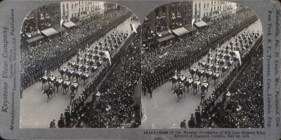 Head of the Funeral Procession of His Late Majesty King Edward of England, London, May 20, 1910