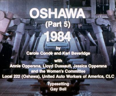 Untitled (Oshawa, Part 5, 1984)  series: Oshawa - A History of CAW Local 222, Part V