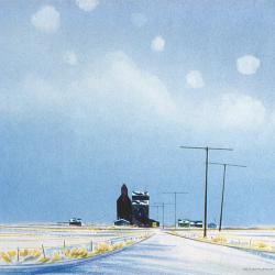 Untitled (Grain Elevators in Winter)