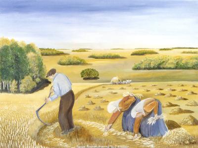 Pioneer Pilgrims Reaping their Harvest