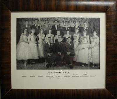 Photographic Print, grade XII / 12, 1955 - 1956, graduates