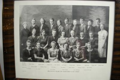 Photographic Print, Grade XII / 12, 1938 / 1939, high school graduation