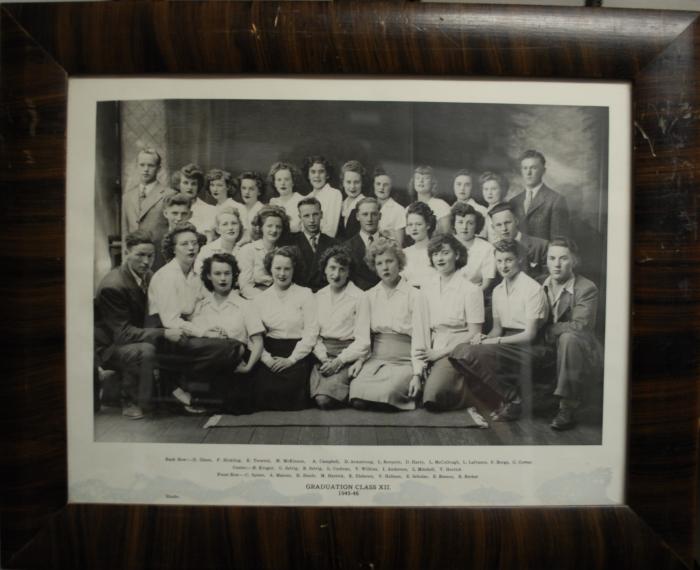 Photographic Print, grade XII / 12, 1945 - 1946, graduating class